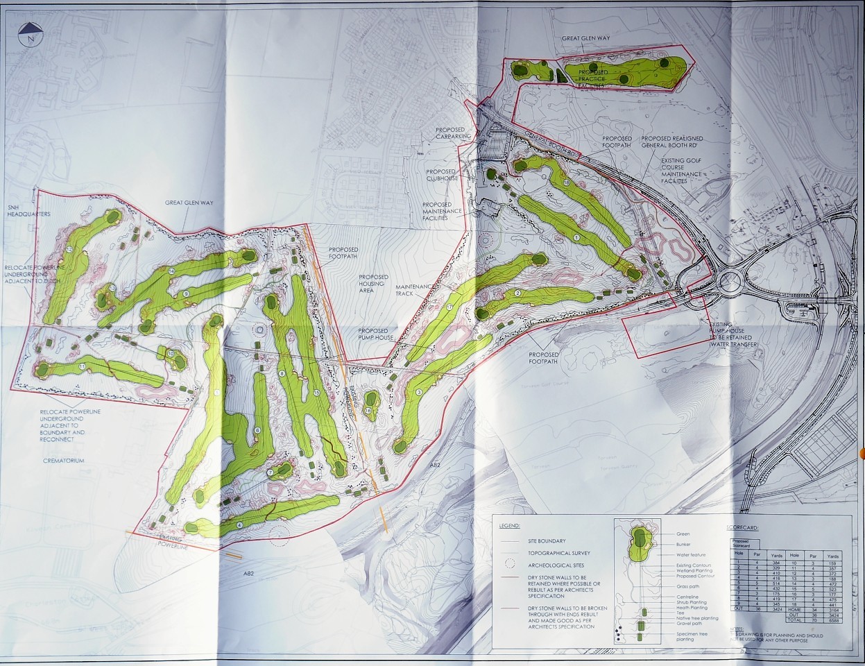 The plans for Torvean Golf Course