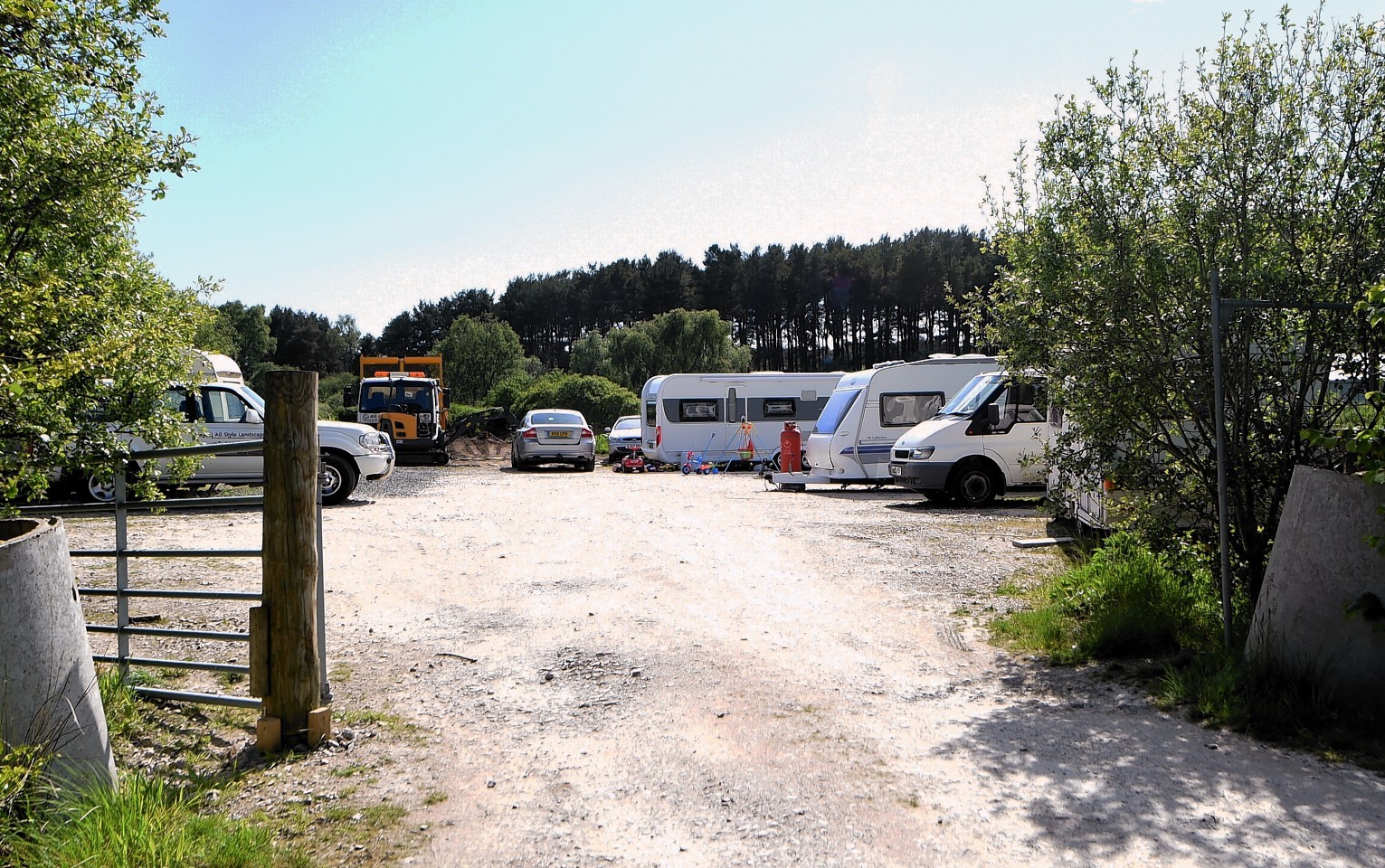Travellers at Broomhill, Kintore earlier this year