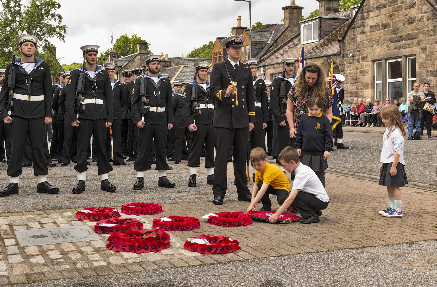 Rothes Primary pupils pay their respects