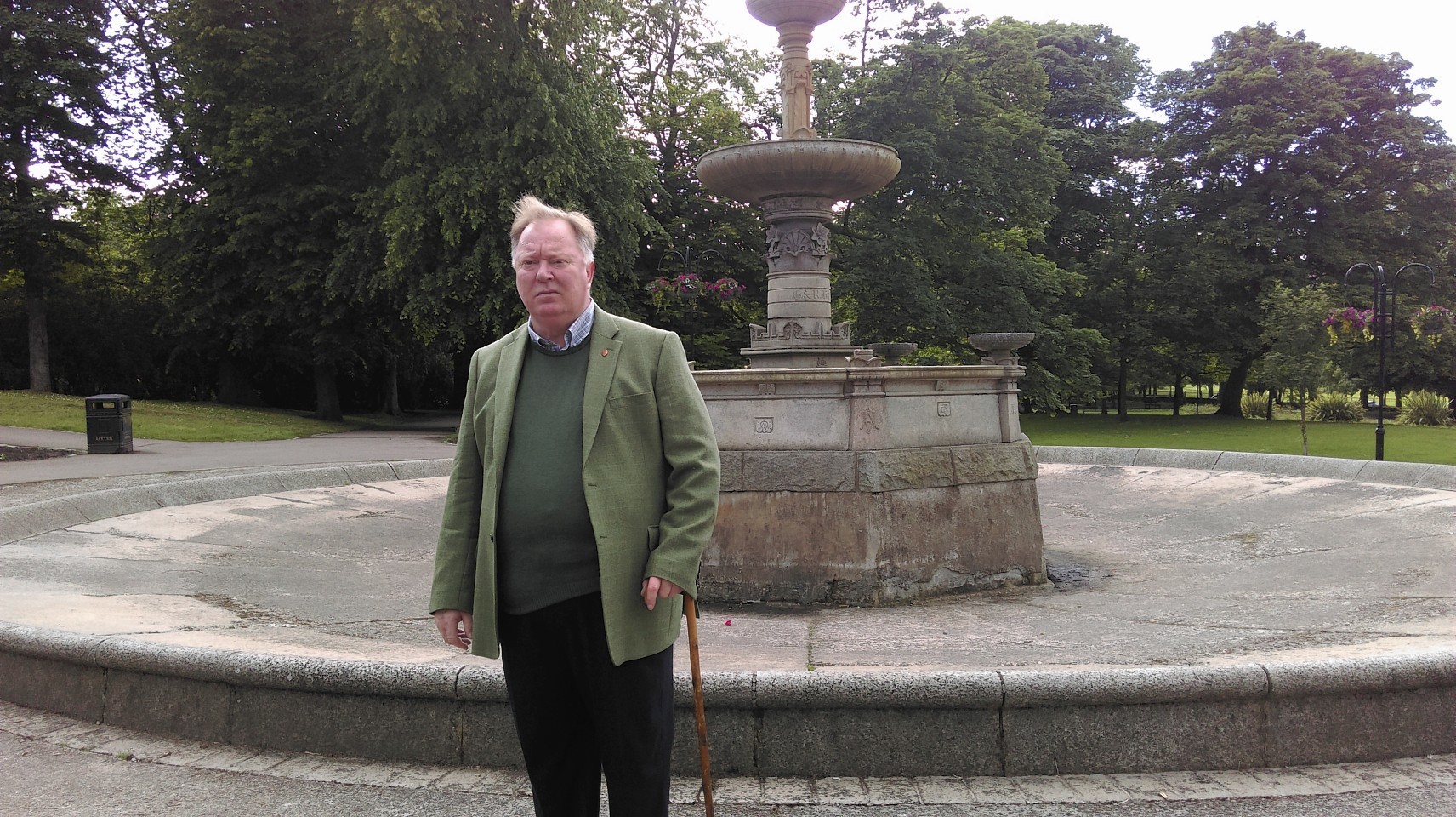 Councillor Bill Cormie at Victoria Park