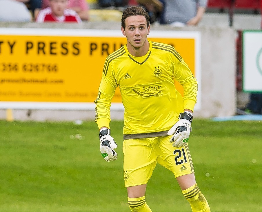 New Dons goalkeeper Danny Ward made his debut from the bench in Sunday's friendly