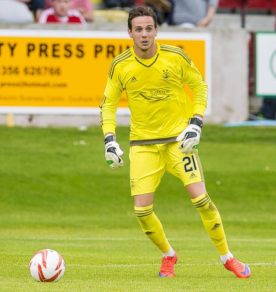 New Dons goalkeeper Danny Ward made his debut from the bench