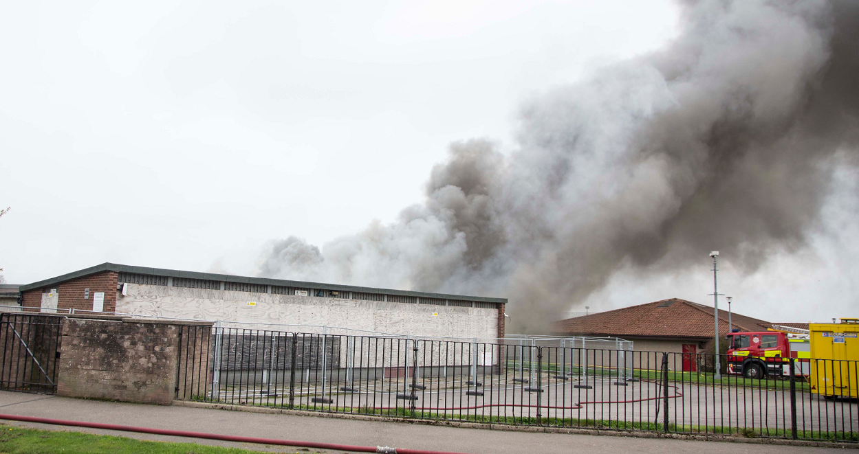 The disability centre burned down last year.
