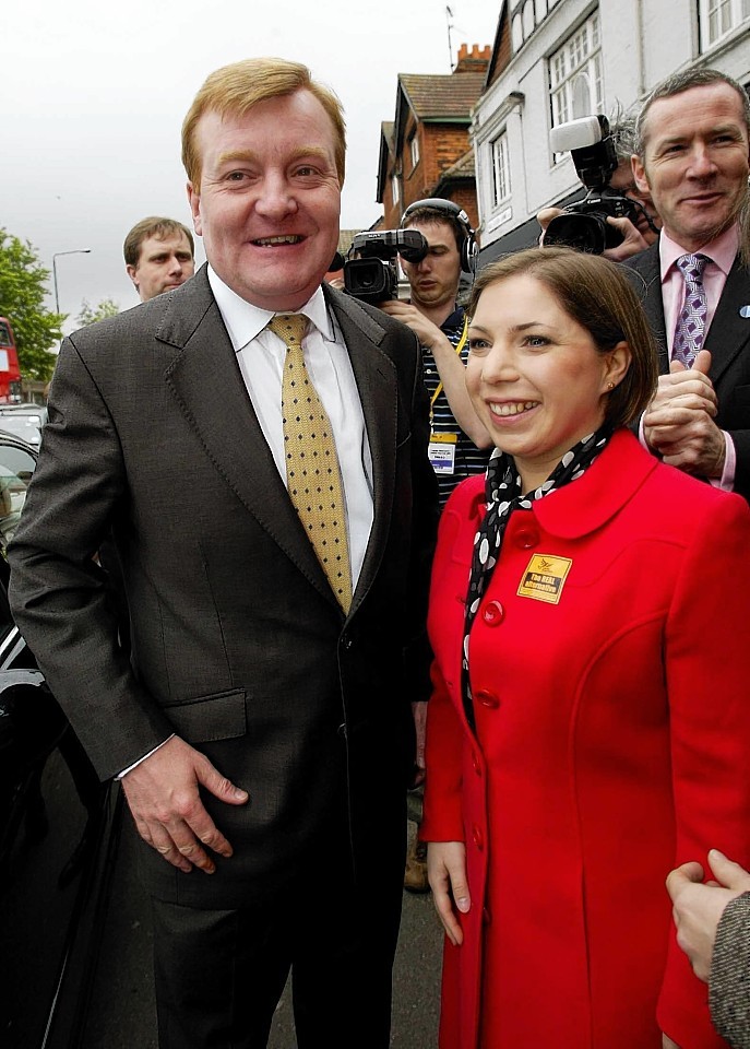 On the campaign trail in 2005 with Sarah Teather