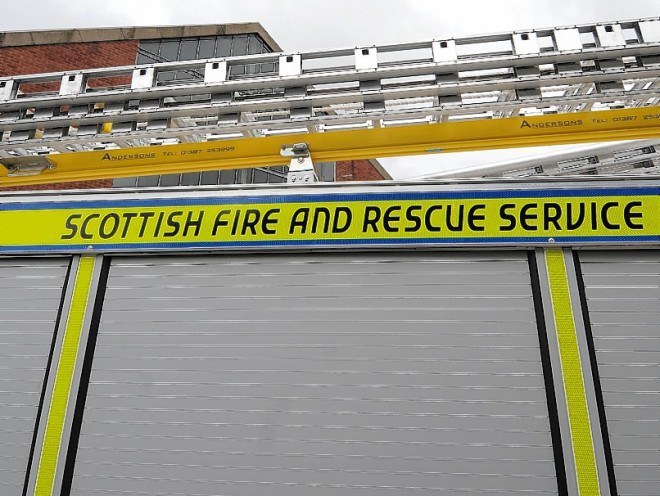 Firefighters have tackled a fire on a boat in Orkney