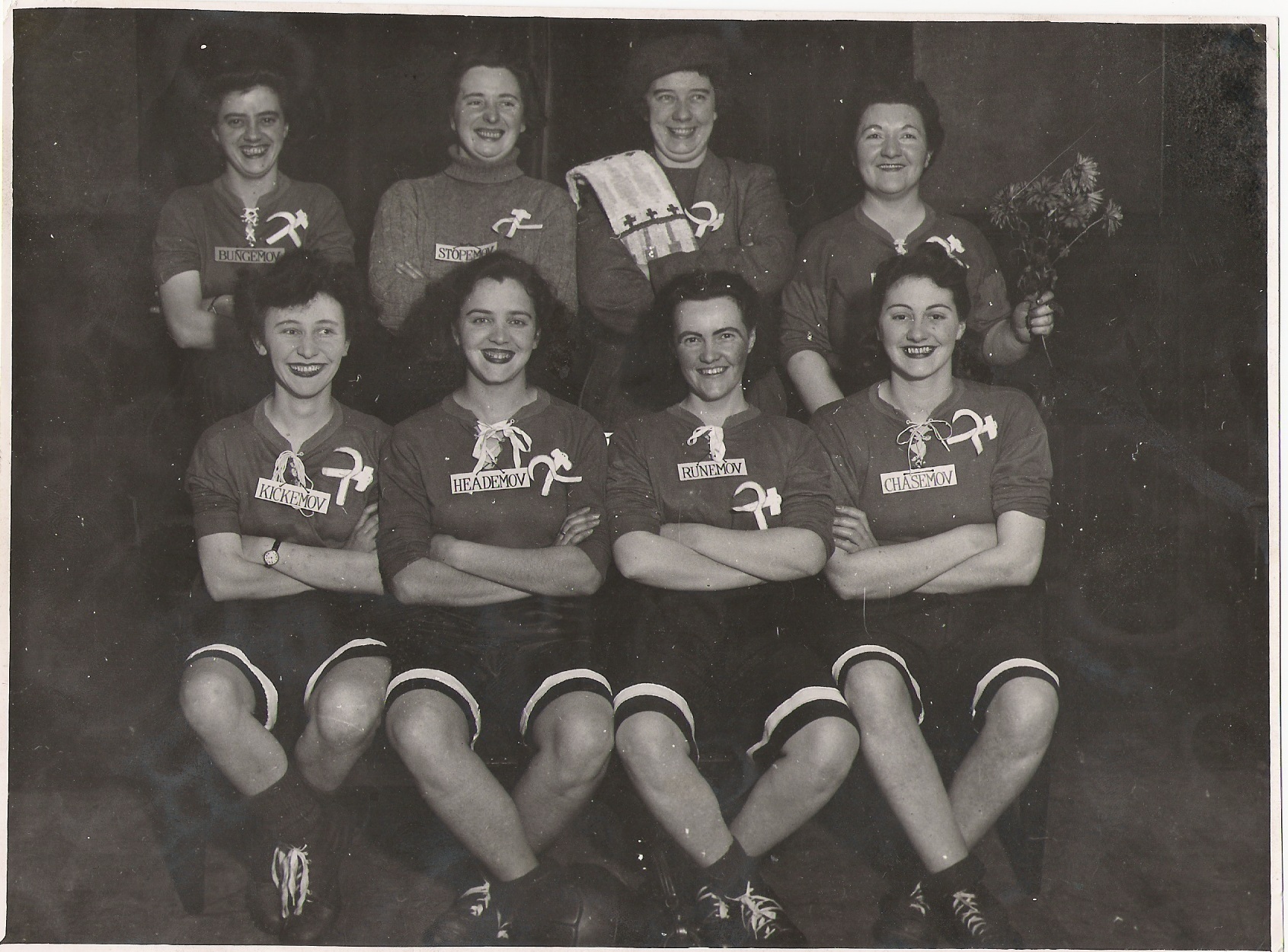 Margaret Taylor, nee Ritchie, front row second from left