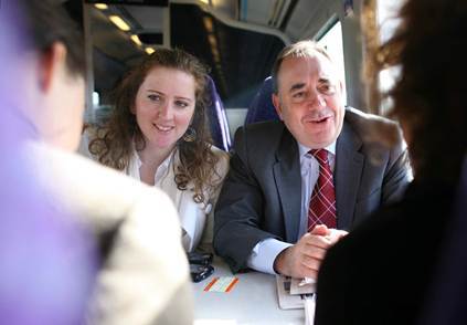 Jennifer Dempsie and Alex Salmond