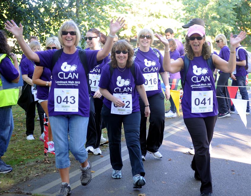 Walkers setting off at last year's charity event