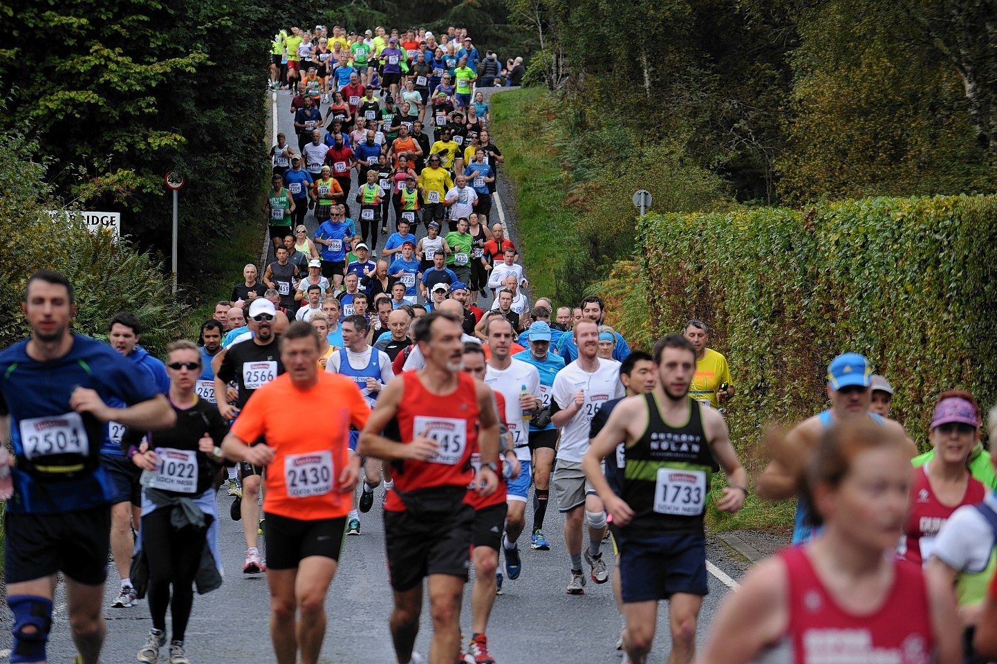 Runners take on the Loch Ness Marathon