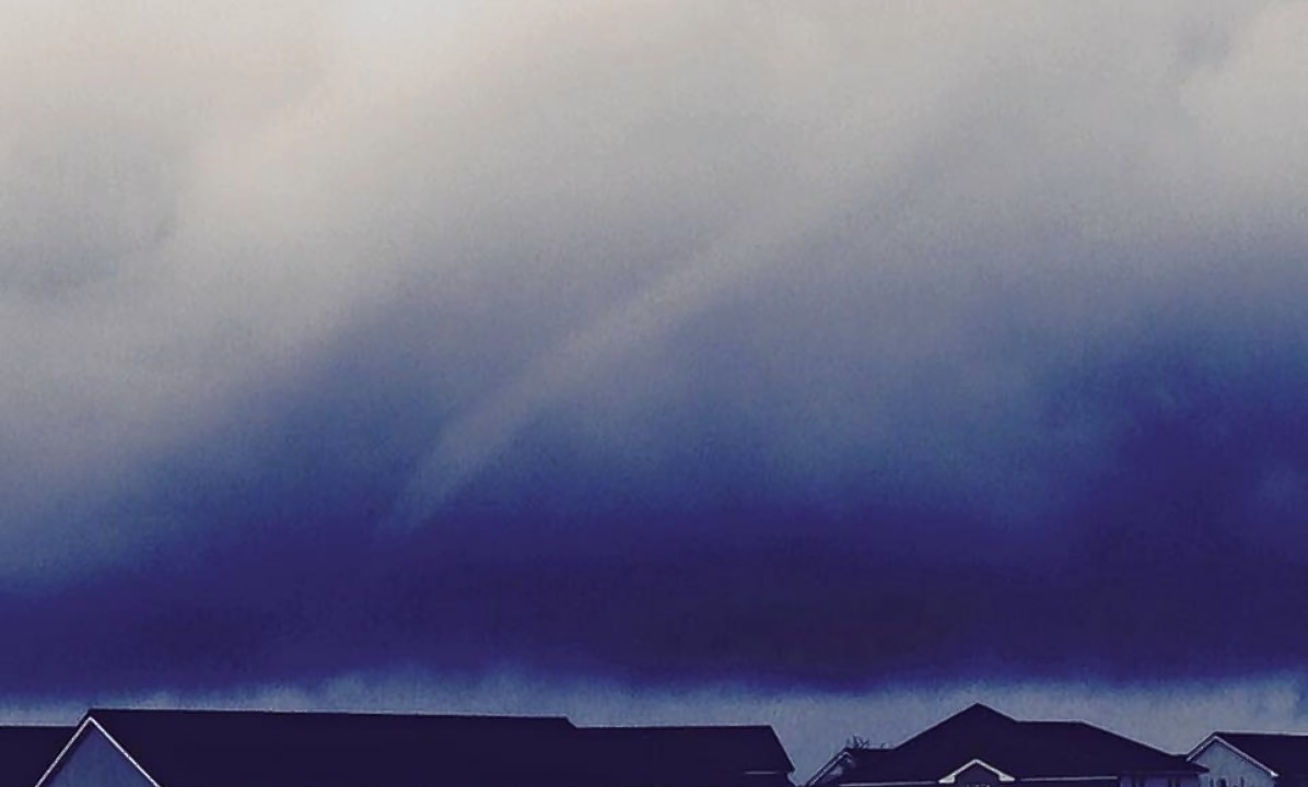 Picture of the twister over the Isle of Lewis by Lorna Dodd