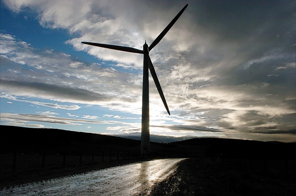 A wind turbine