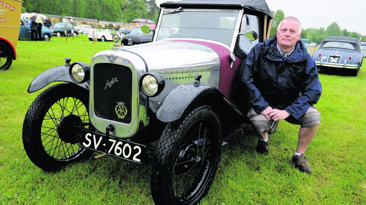 John Armstrong with his 1927 Austin