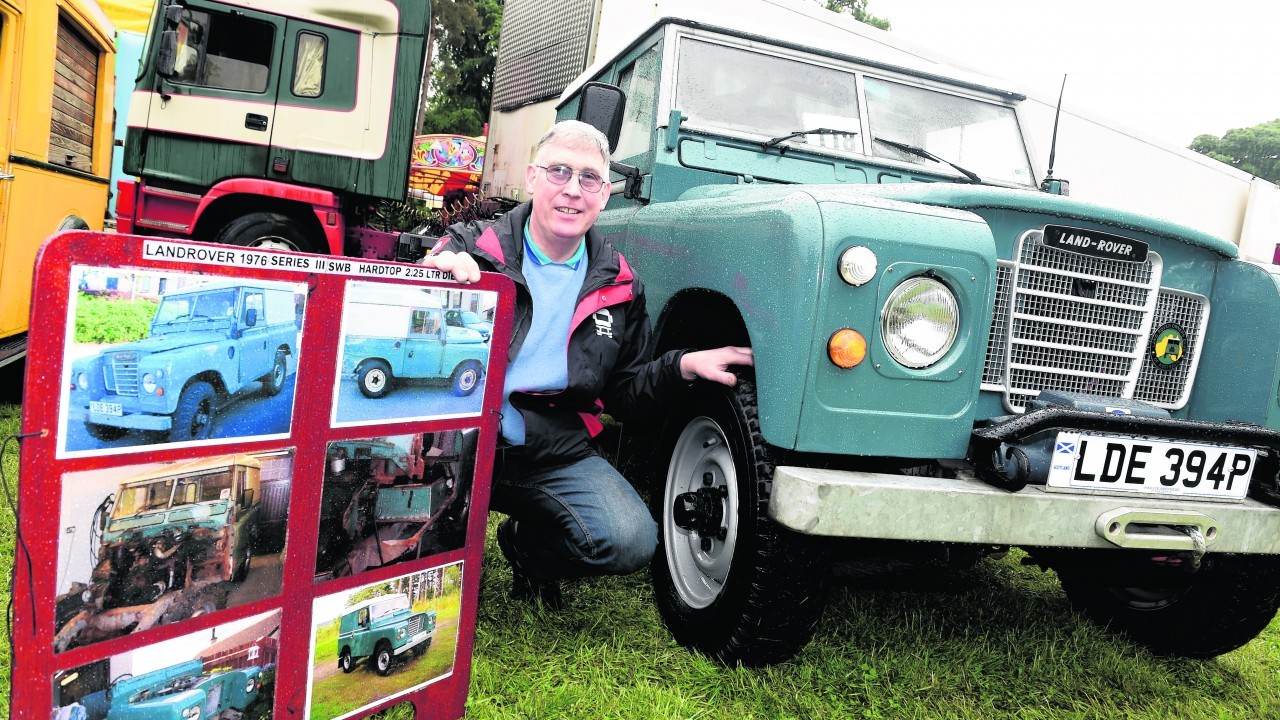 Warren Begg with his 1976 Landrover SWB