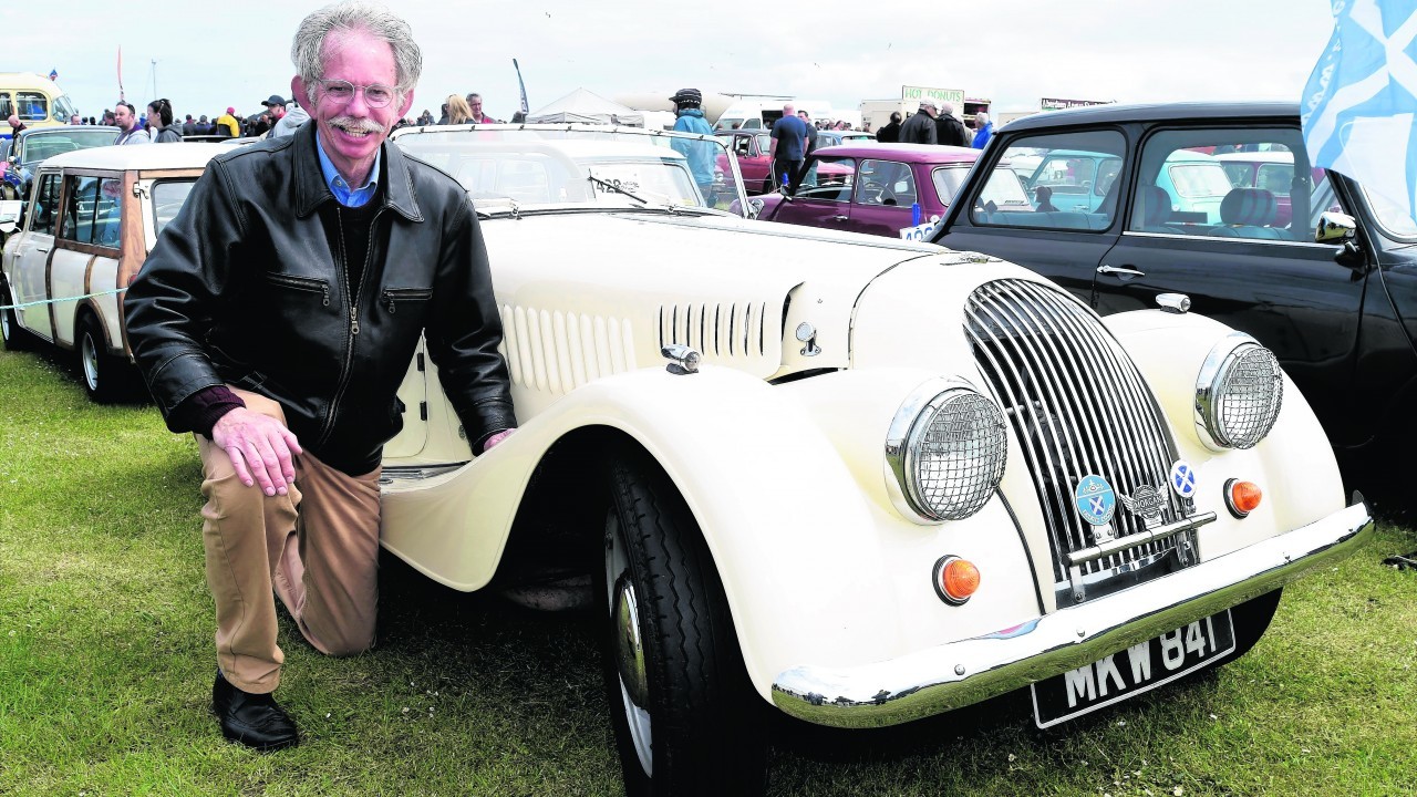 DAVID CAREY-MILLER FROM INVERURIE WITH HIS 1955 MORGAN PLUS 4