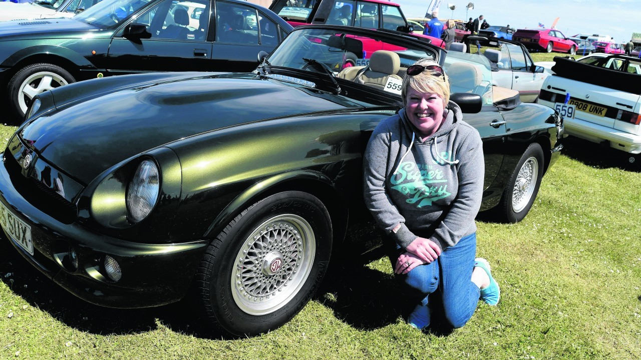 JANE VERITY FROM BALMEDIE WITH HER  1994 MGR V8