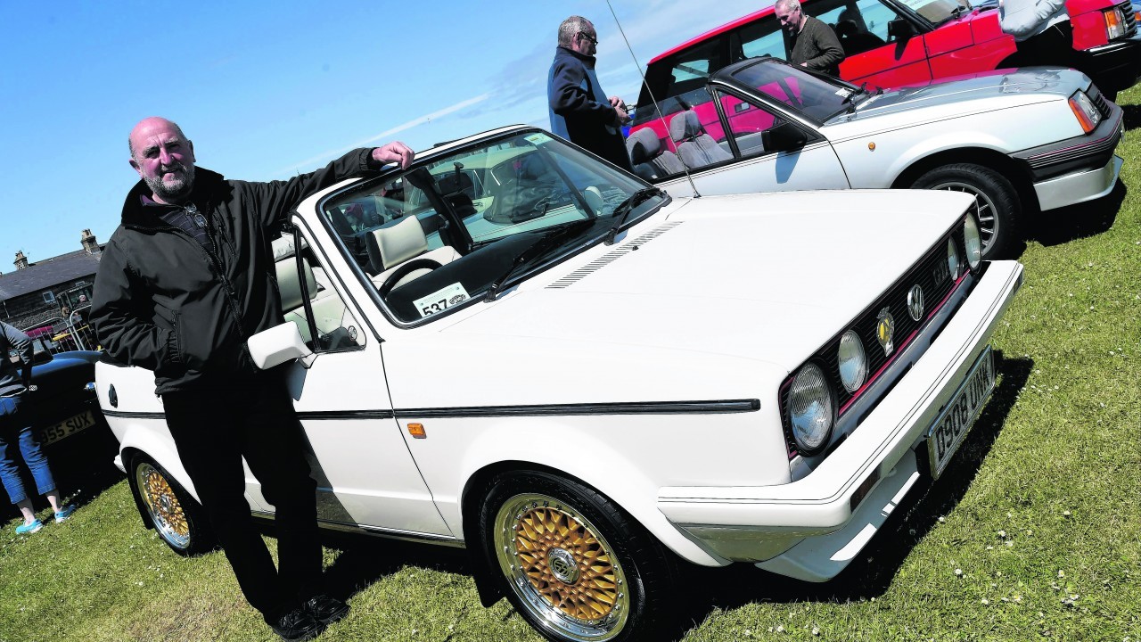IAN GARDEN FROM TURRIFF WITH A 1986 VW GTI CONVERTIBLE