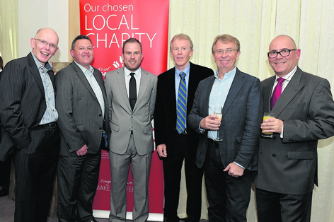 Iain Ross, Stuart White, Richie Ramsay, Douglas Craig, Graham Payton and Gordon Wallace at the Friends of ANCHOR annual Gala Golf Day