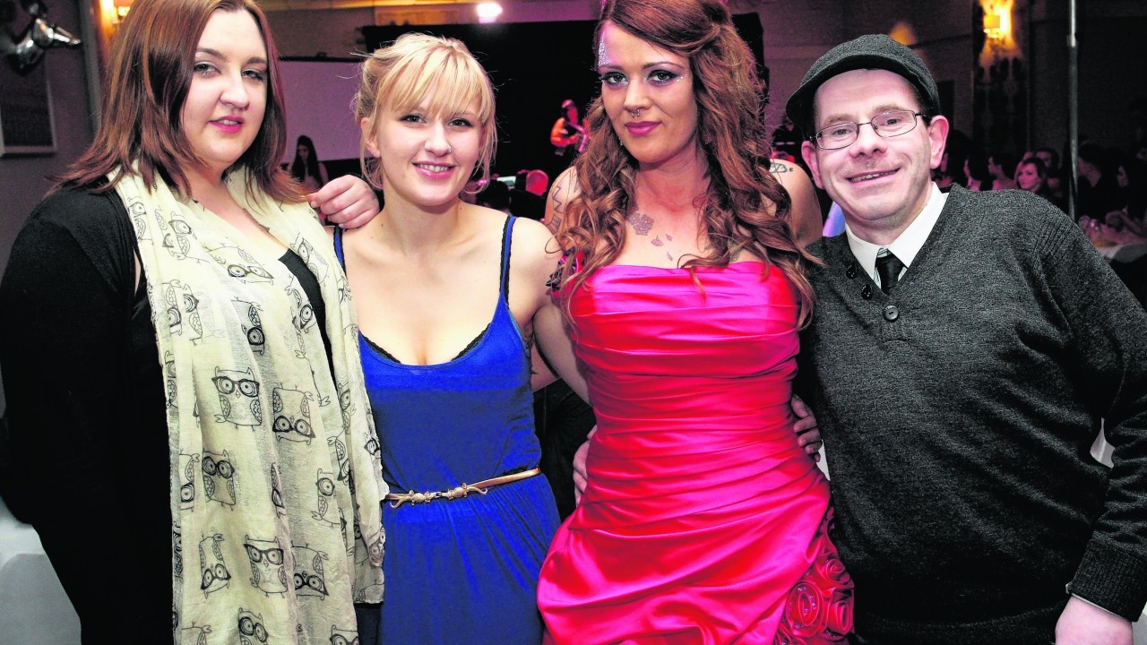 Ms Inverness winner Kimithy MacDonald (2nd from right) with Leighanne MacLeod, Claire Adamczyk and Rodney Mackay