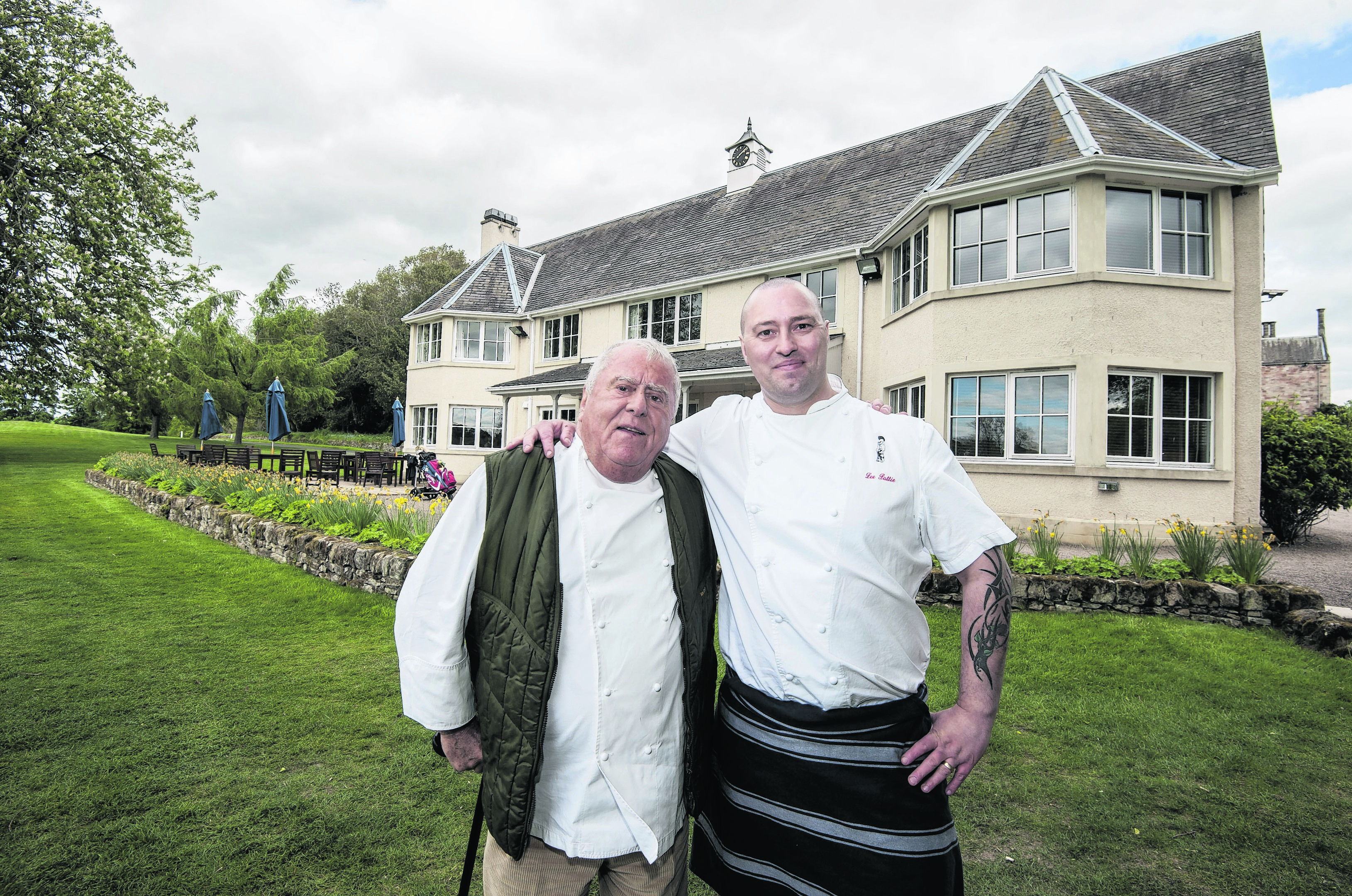 Legendary chef Albert Roux and Roxburghe Hotel and Golf Course head chef Lee Pattie