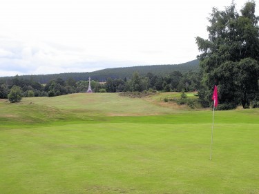 The eighth hole at Abernethy Golf Club, where Dave Edwards managed to recover from his “monumental” error