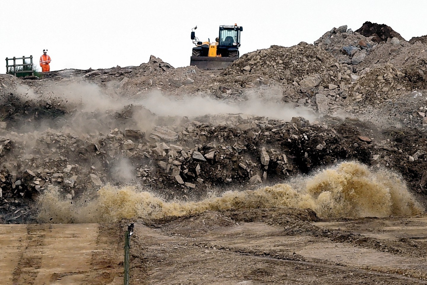 Blasting work has started at one of the AWPR sites