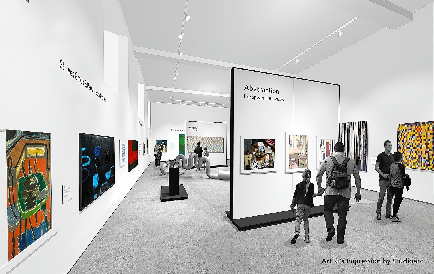 Artist impressions of what the work on Aberdeen Art Gallery were turn-out like