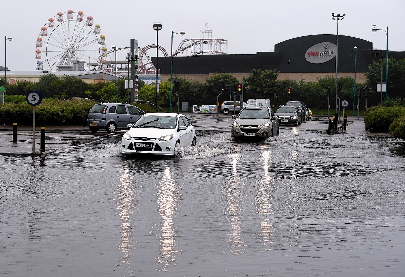 Part of the car park at the Boulevard Shopping centre at Aberdeen Beach last month