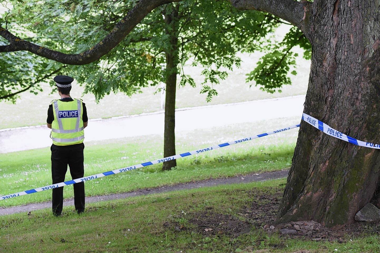 Scene of the attack in Aberdeen city centre