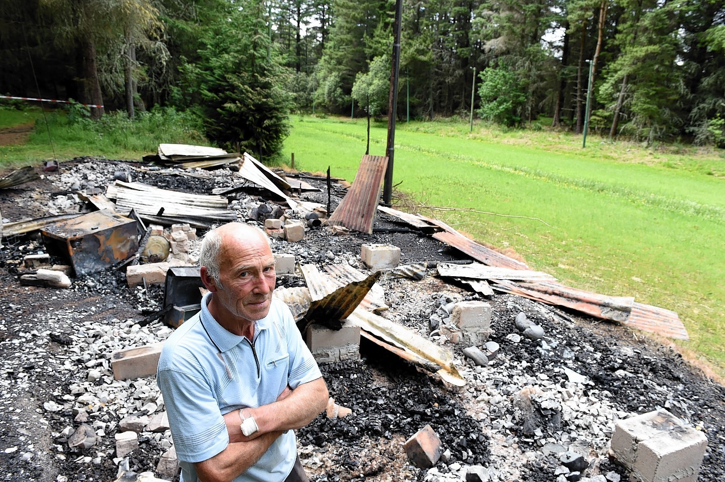 Vale of Alford Curling Club's base in Murray Park was destroyed by fire