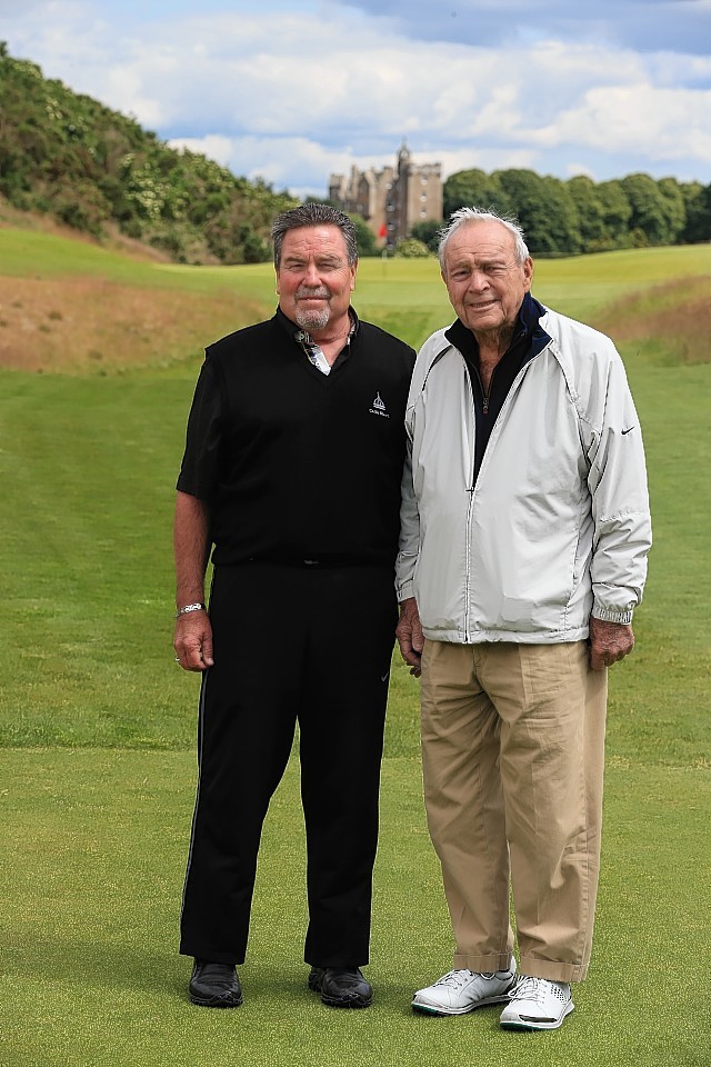 Arnold Palmer visits Castle Stuart Golf Course 
