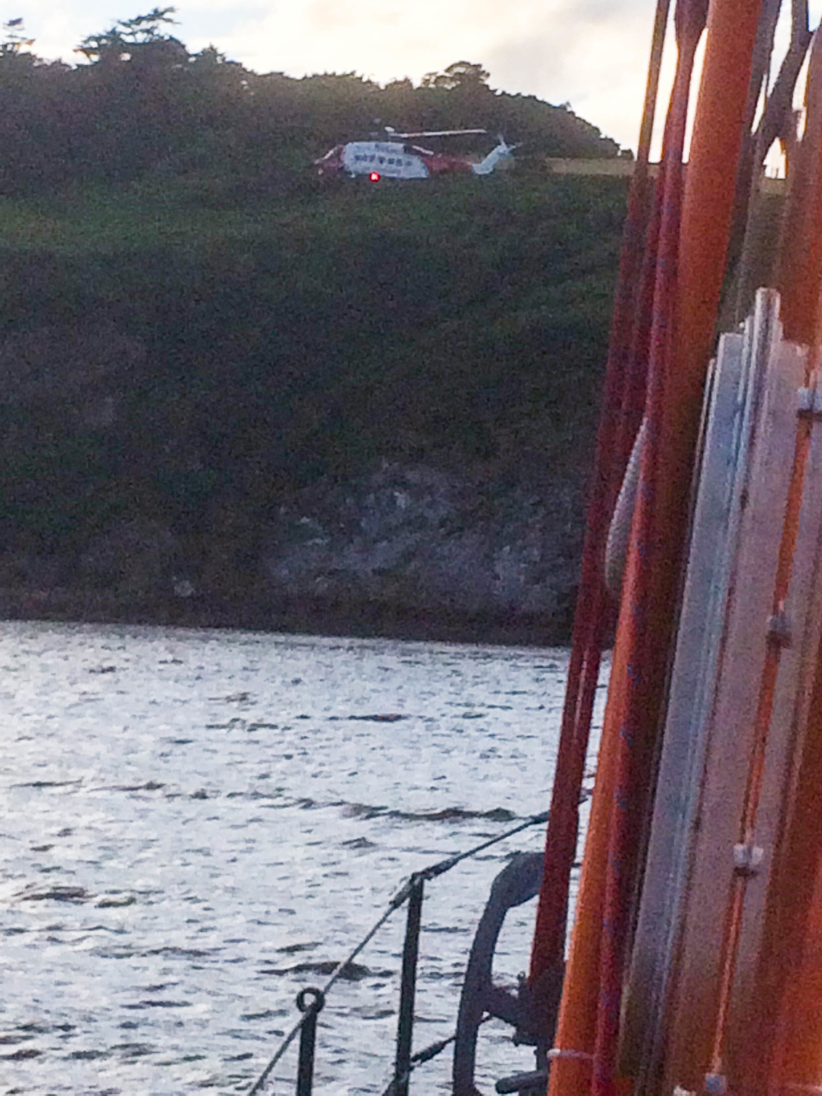 Rescue 951 and Invergordon lifeboat worked together to rescue the teens