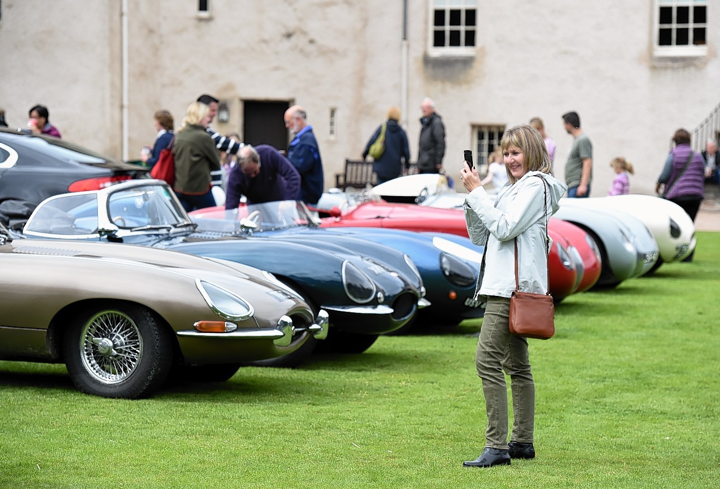The Jaguar Enthusiasts Club, Grampian Region, Annual Gathering at Drum Castle, Drumoak, Aberdeenshire.     
Pictured - GV.    
Picture by Kami Thomson