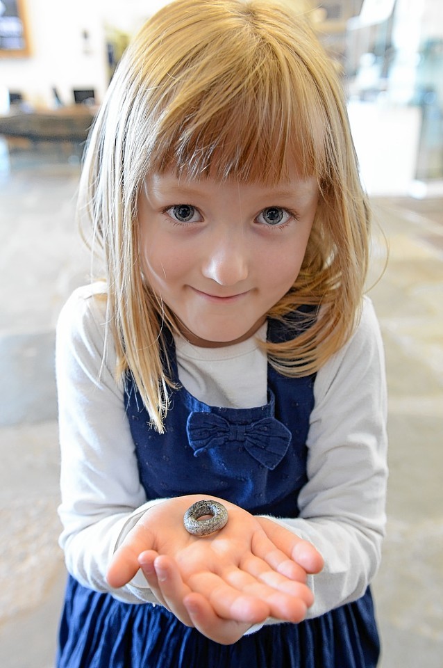 Eilith Gunn with her treasure 