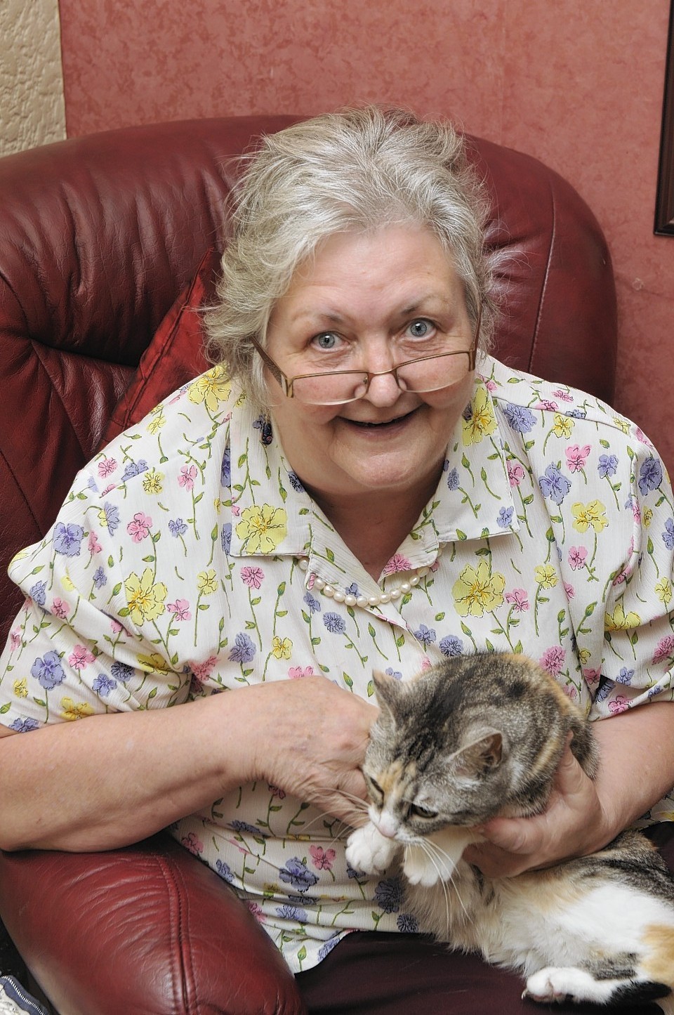 Ellen Kay with her 9-year-old cat Sassie