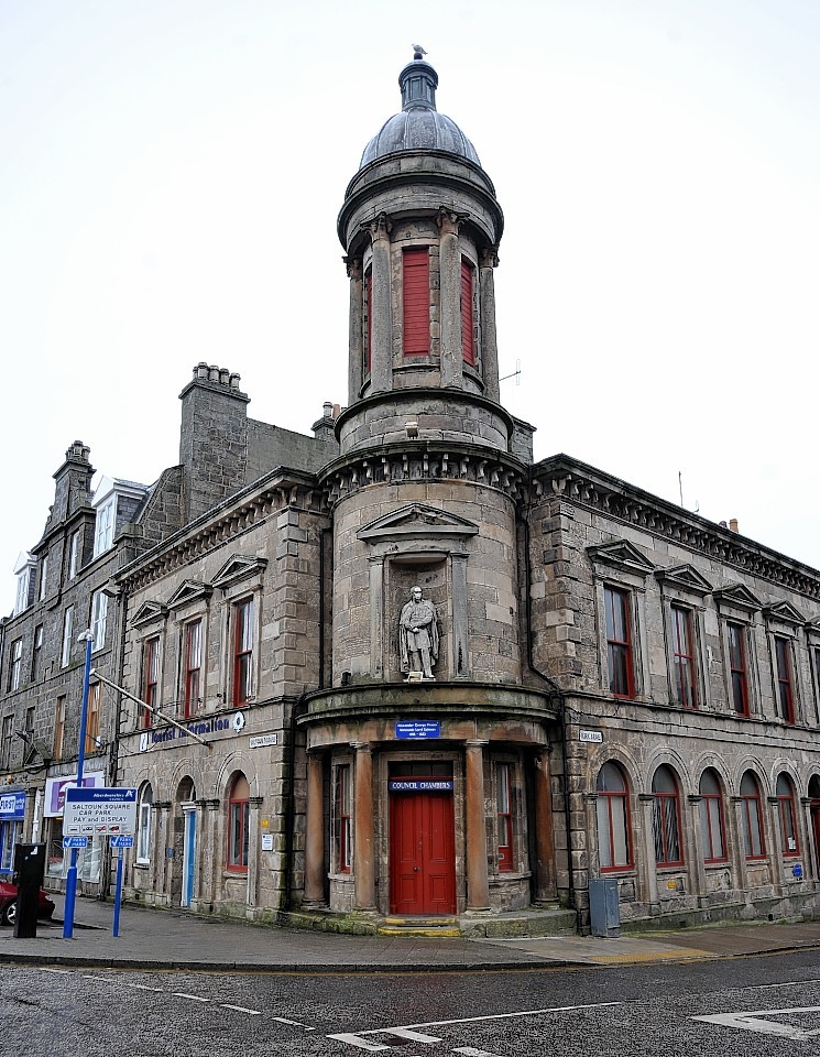 Fraserburgh's council chambers and former police station
