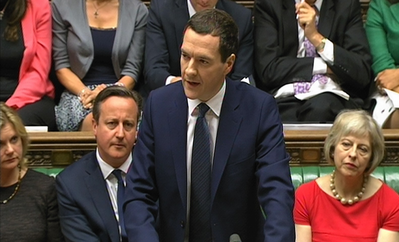 Chancellor of the Exchequer George Osborne delivers his Budget statement to the House of Commons