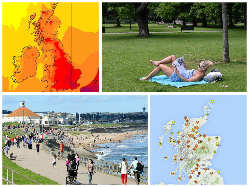 Temperatures have rocketed across the country today