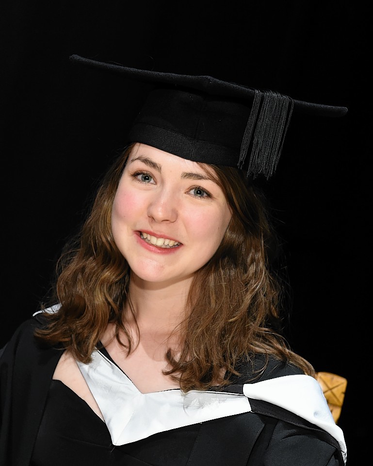 RGU Graduations at HMT friday morning ; 
Pictured - Hannah Murray of Inverness.     
Picture by Kami Thomson    17-07-15