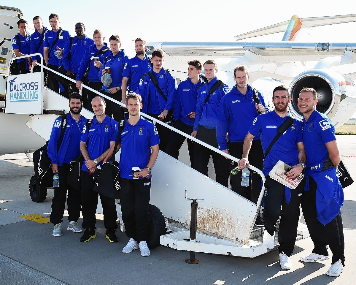 Looking ready for their first European away game