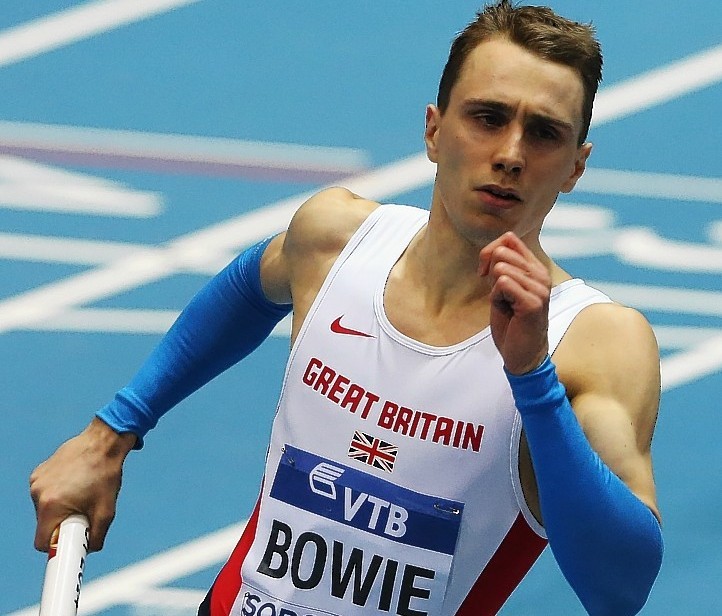 Jamie Bowie competing for Great Britain