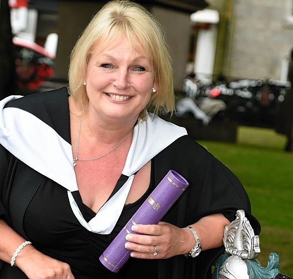 RGU Graduations at HMT wednesday morning ; 
Pictured - Karen Rendall of Cruden Bay.     
Picture by Kami Thomson    16-07-15