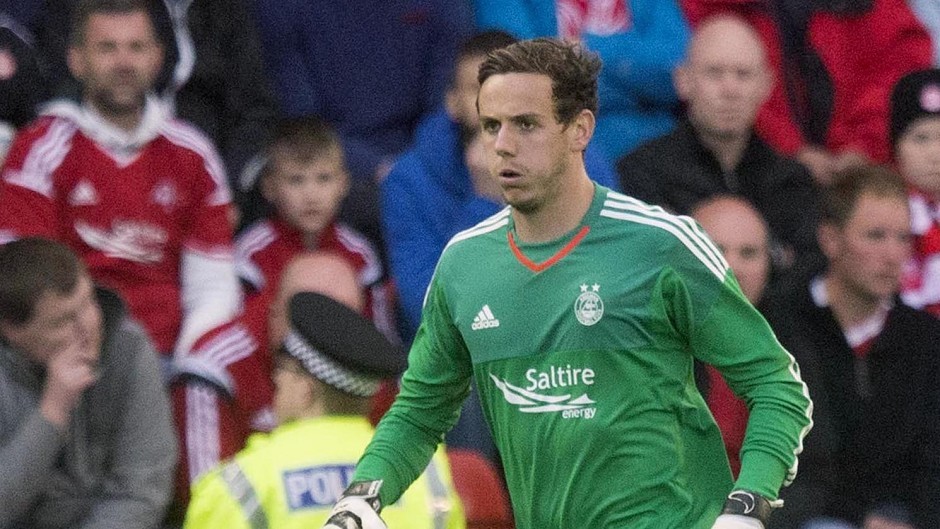 Danny Ward is happy to be in the first team at Pittodrie