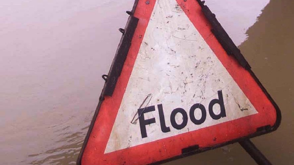 A number of roads and businesses across Aberdeen have been hit by flash floods