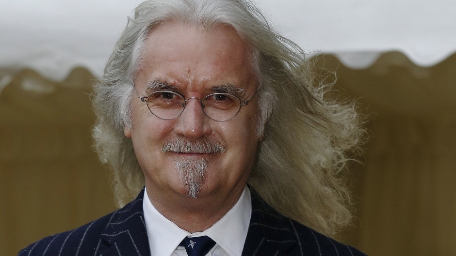 Comedian Billy Connolly started out as a folk singer before developing his stand-up act.