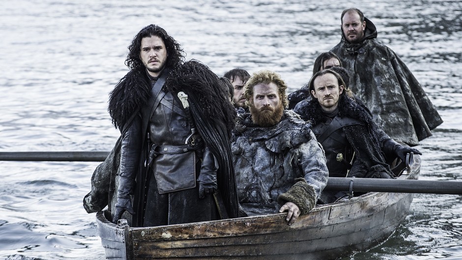 Kit Harington as Jon Snow, left, in a scene from Game Of Thrones (HBO/AP)