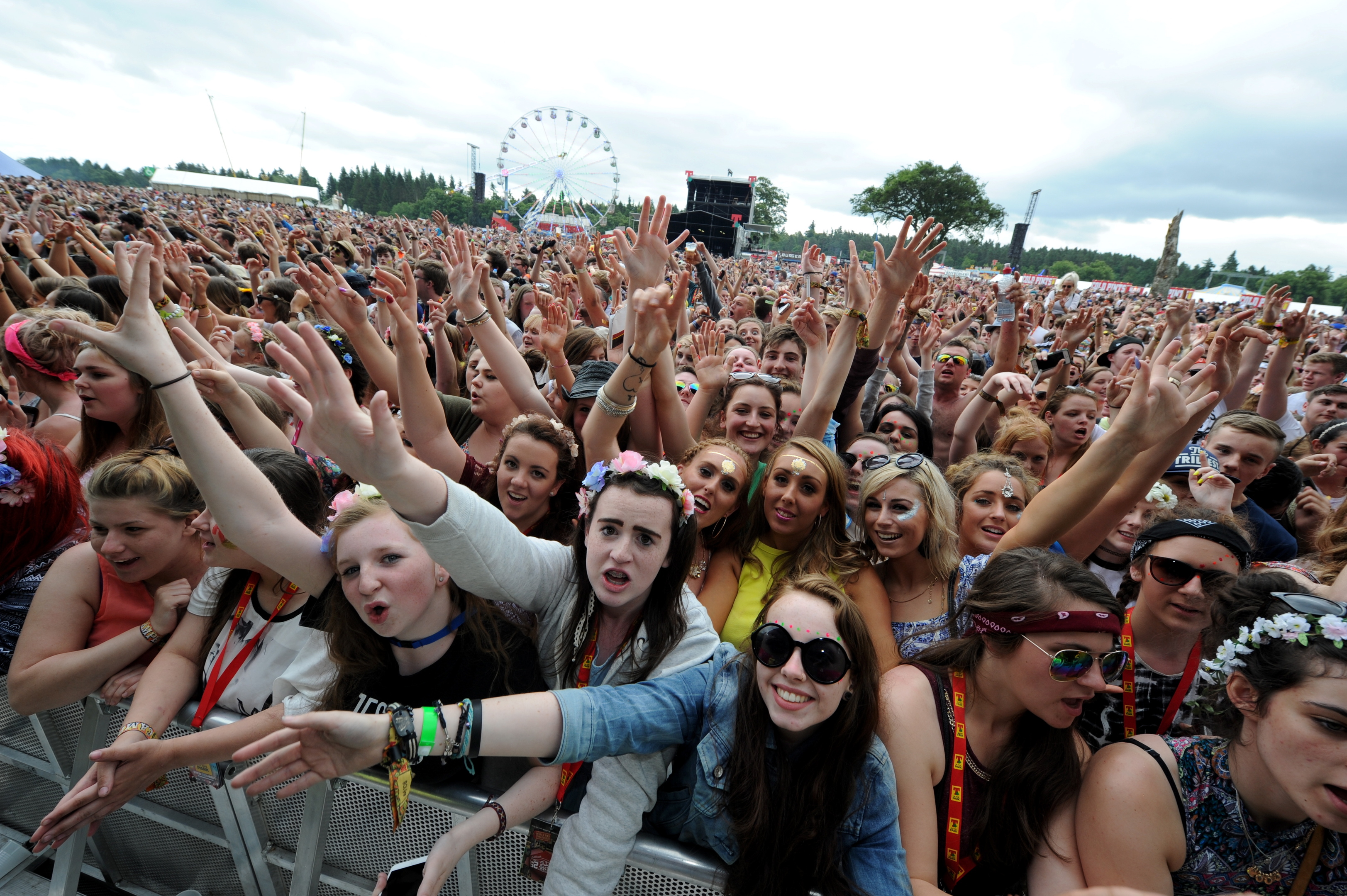The crowds enjoy Charli XCX. Picture by Kenny Elrick.   