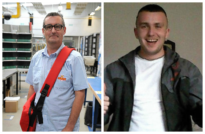 Postman Brian O'Neill is the toast of his Motherwell colleagues after he chased and caught a mugger, Gerard Wright, who had grabbed an old woman’s handbag.