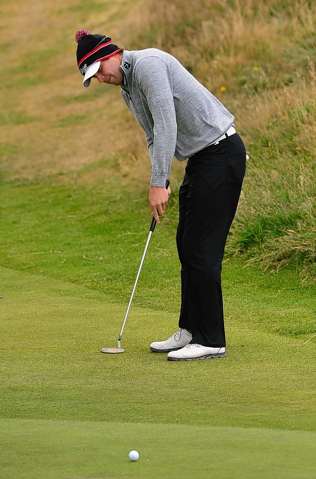 Peter Uihlein of USA  in action this afternoon
