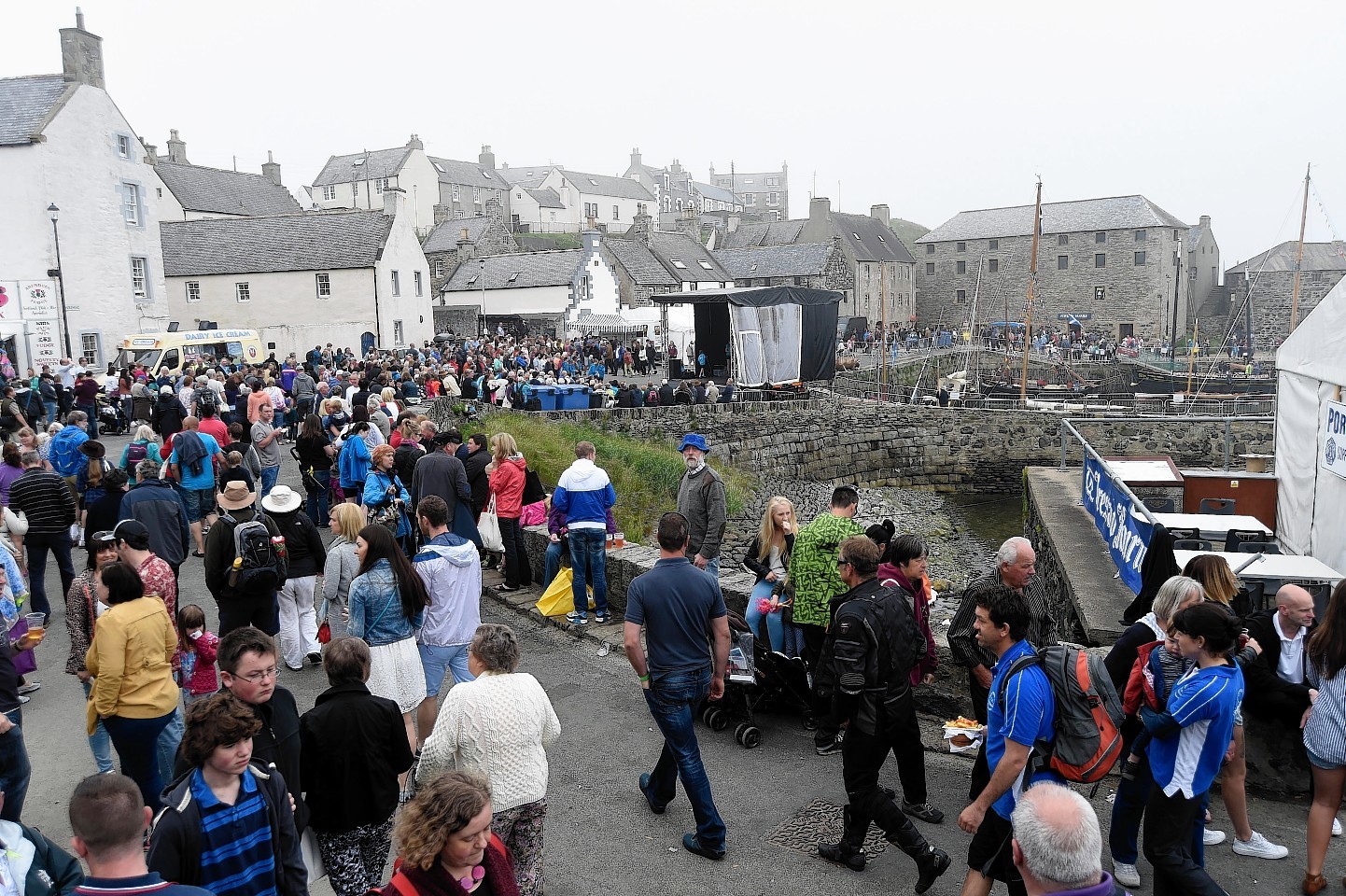 Portsoy during its annual boat festival