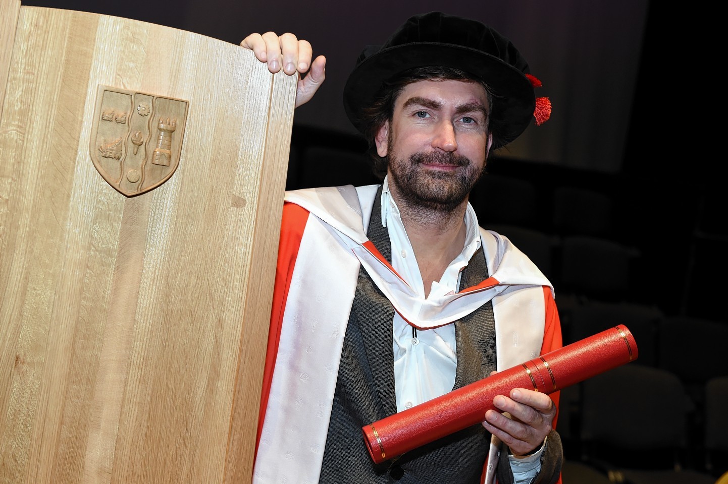 RGU Graduations at HMT friday morning ; 
Pictured - Honorary grad - Leslie Benzies.     
Picture by Kami Thomson    17-07-15
